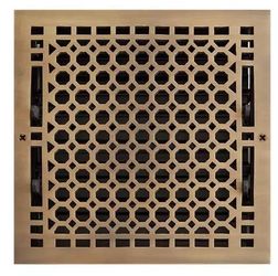 Signature Hardware 327375 Honeycomb Brass Wall Register for 12" x 12" Vents