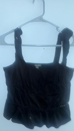 Wild Fable Black Crop Tank Top