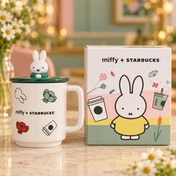 🐰 Starbucks x Miffy Ceramic Mug with Bunny Lid & Box — $50