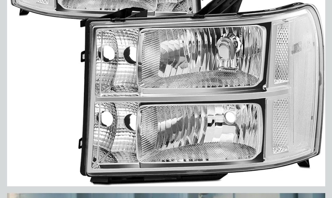 Headlights compatible with GMC Sierra