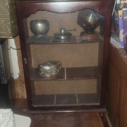 Cherry Wood Display Case 