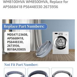Washer Door Boot Gasket, Washer Door Seal Compatible with LG Kenmore Washing Machines