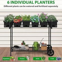 Plastic Raised Garden Bed Outdoor with Legs in Elevated Standing Planter