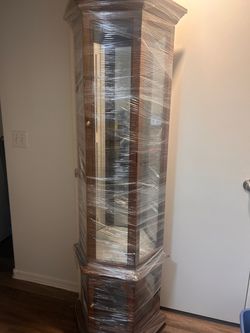 Curio cabinet oak