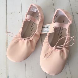Pink Ballet Shoes, Size 2