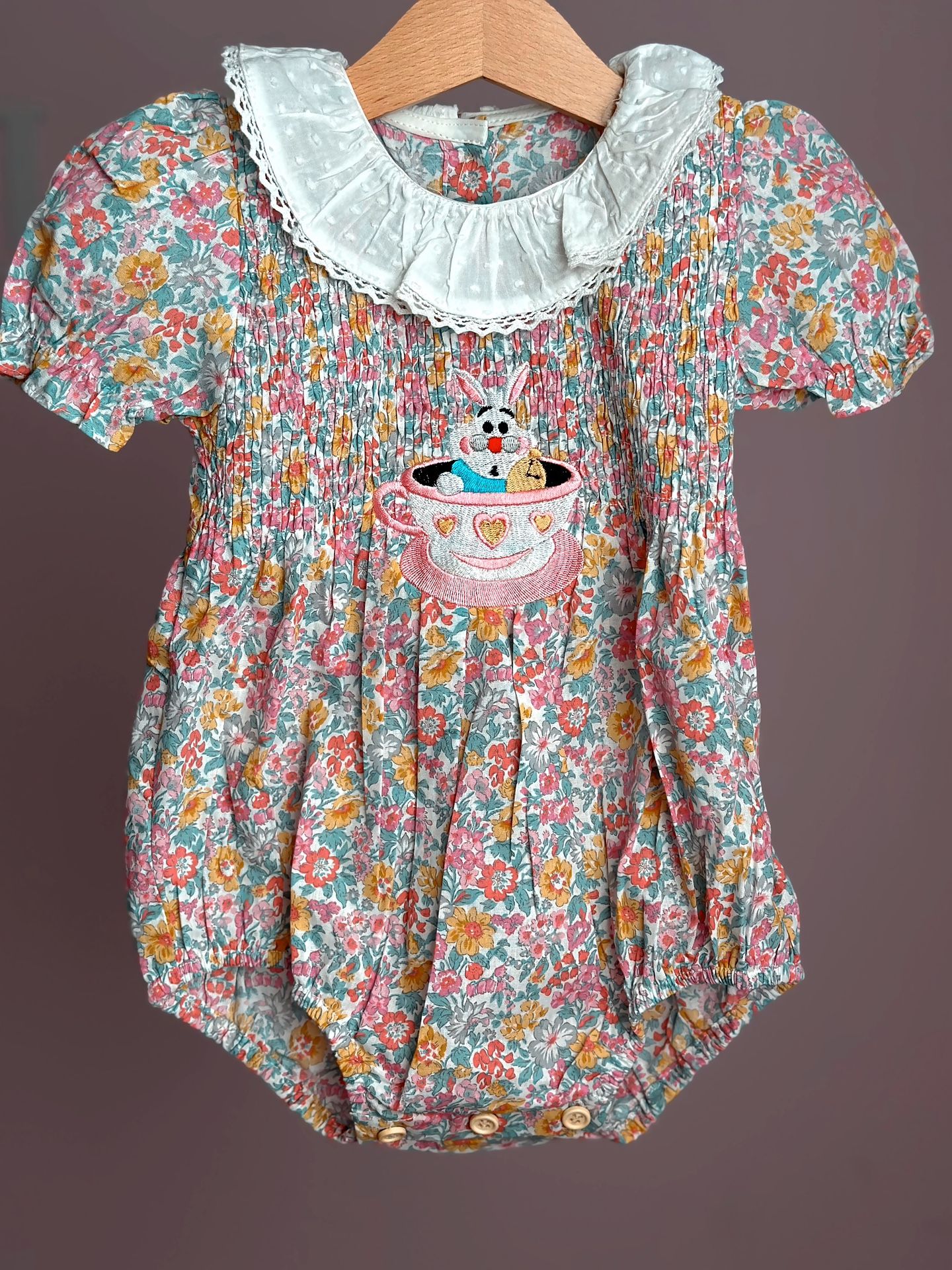 Alice In Wonderland Baby Bubble Romper