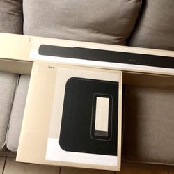 Sonos arc Ultra sound bar black bundled with a sub 4 Black 4th generation, brand new sealed includes warranty