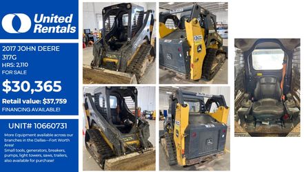 John Deere 317G Track Skid Steer