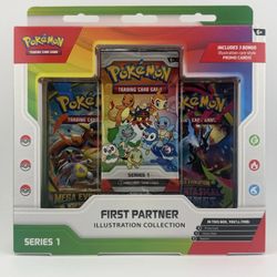 Pokemon TCG: First Partner Illustration Collection Series 1 Factory Sealed Box