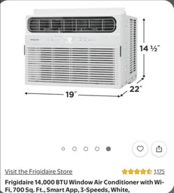 BRAND NEW IN BOX 14,000 BTU WINDOW AIR CONDITIONER SMART WI-FI