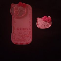 IPHONE 16 HELLO KITTY PHONE CASE AND  POPSOCKET GRIP