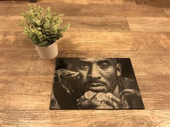 Kobe Bryant Lakers black mamba engraved ceramic tile