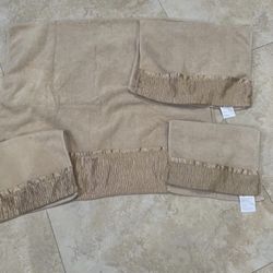 Gold/beige Set Towels For Bathroom 