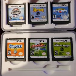 Nintendo DS Games And Case