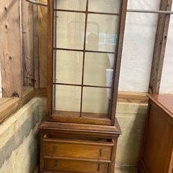 Furniture For Sale - Desk, Curio, Pair Of Chairs