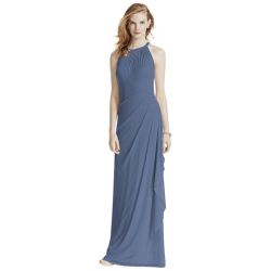 David’s Bridal Steel Blue Size 8 Party Dress