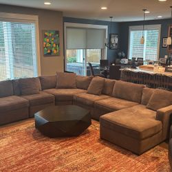 Pick Up Today! Macy’s 5-Piece Radley Fabric Chaise Sectional: Java Brown