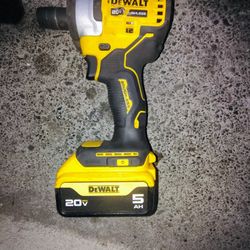 20v Impact Wrench With Battery & Charger 
