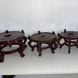Rosewood Stands —Oriental Vase Stands—Chinese Wood Stands