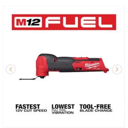Milwaukee  M12 FUEL 12V  Cordless Oscillating Multi-Tool (Tool-Only)