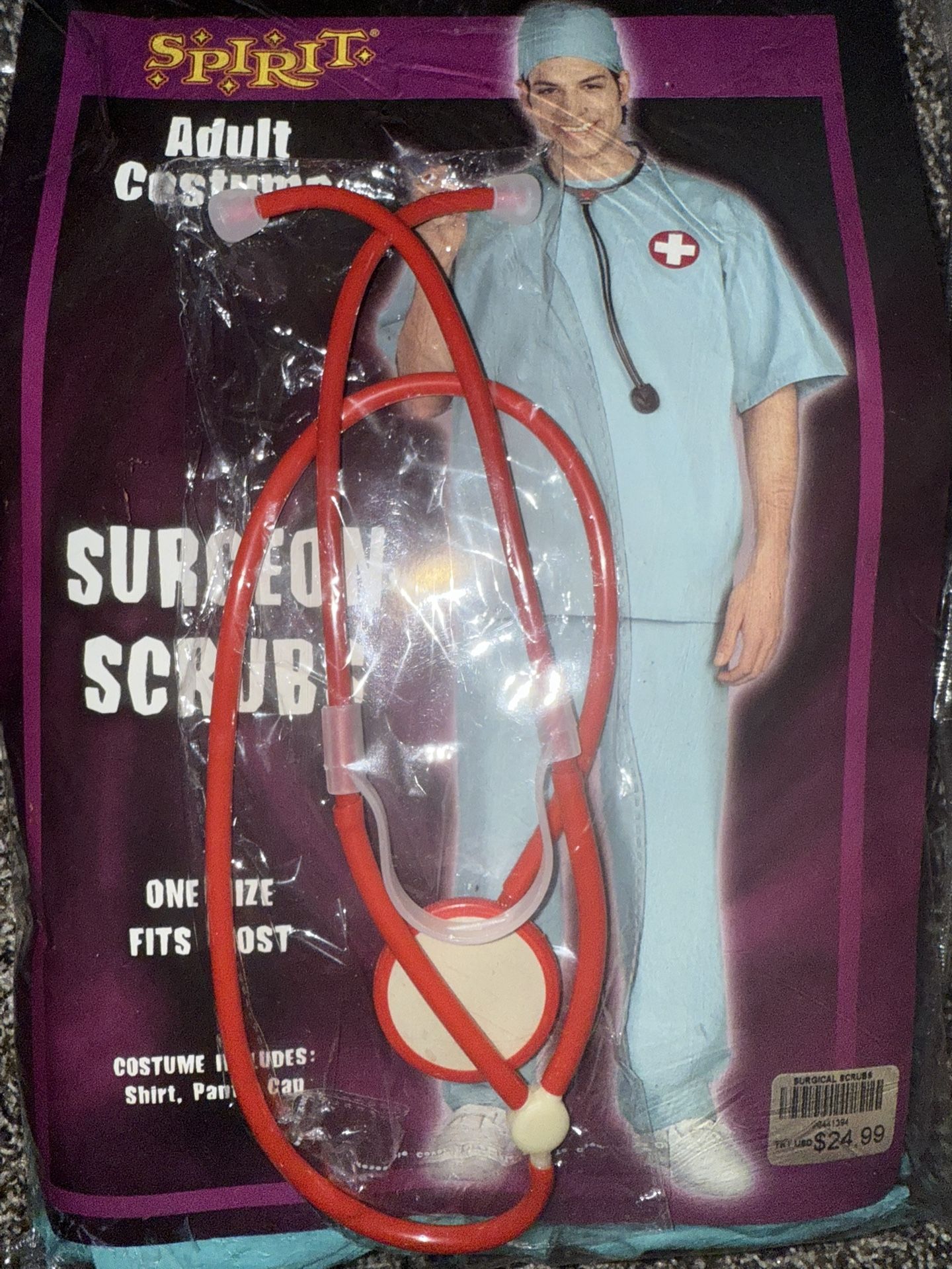 Adult One Size Fits Most Costume Surgeon Scrubs just $5 