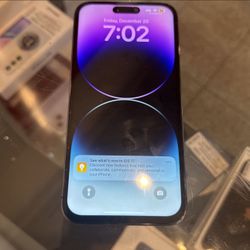 Apple iPhone 14 Pro Max 128GB Blue Straight talk Unlocked for All Carrier With Tmobile 13 and Gen 12 Mobile ATT Verizon Metro 16 pcs spectrum 15 Like 