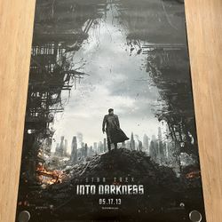 Star Trek Into Darkness Bus Shelter Poster 48”x70”