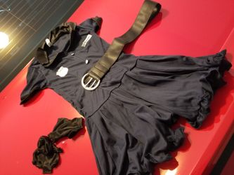 Girls youth cop costume 6 to 9yrs