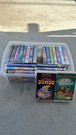 Large Lot of Disney VHS Tapes