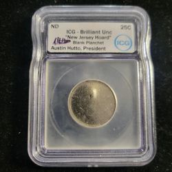 25 Cent ICG Blank Planchet