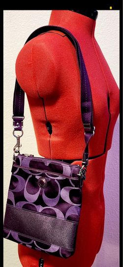 COACH Stripe file bag