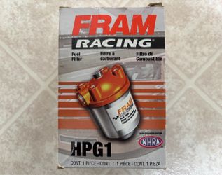 FRAM HPG1 Racing Remote Fuel Filter Canister w/ Bracket