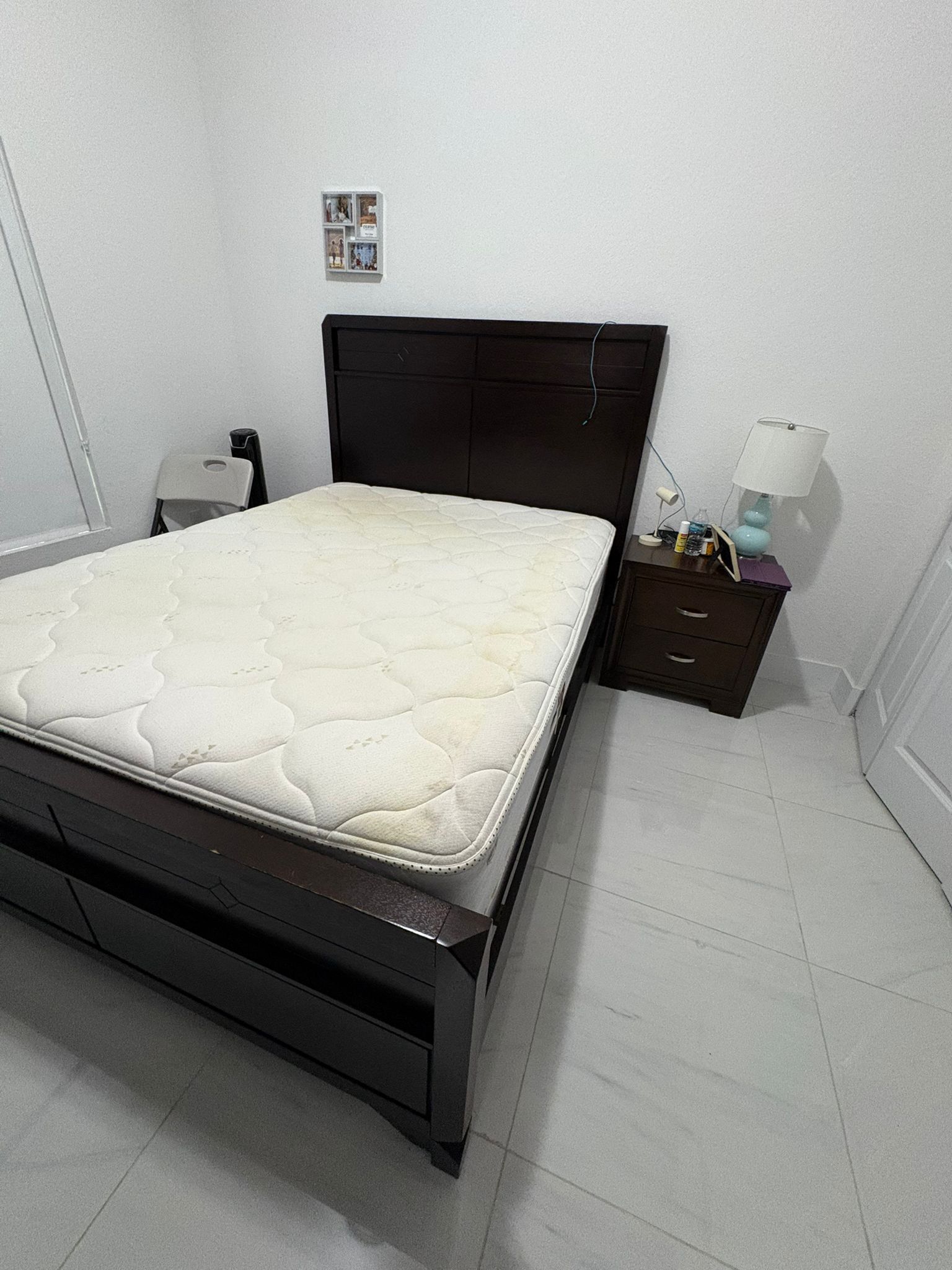Free Bed Frame And Night Stand 