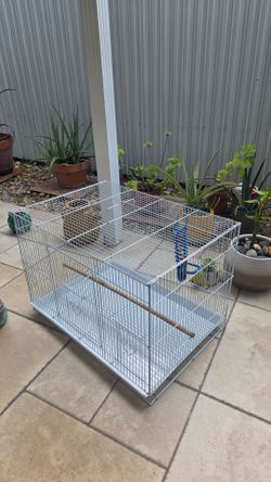 Jaula Gris Para Aves En Exelentes Condiciones Nueva