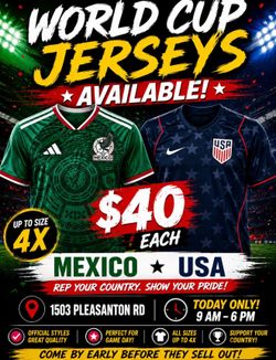 USA and Mexico world cup jerseys