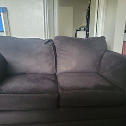 Grey loveseat