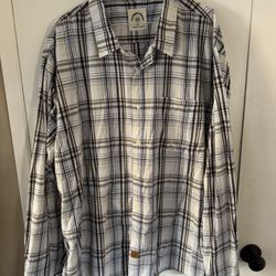 Dubinik- Plaid Button Up Shirt Long Sleeve - XXXL