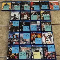 Selling Individually Only! PlayStation 4 Video Game PS4 PS5 Mega Collection Available