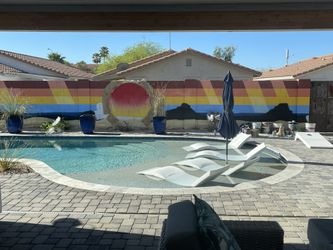 Hand painted mural