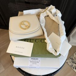 Gucci Interlocking GG Blondie Crossbody Wallet w Removable Strap, NWB