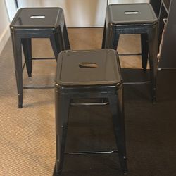 Black Counter Too Bar Stools 