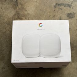 Google - Nest Wifi Pro 6e AXE5400 Mesh Router (2-pack) - Snow
