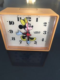 Vintage Lorus Minnie Mouse Alarm Clock