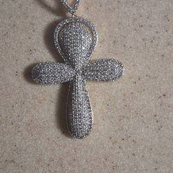 Two 925 Sterling Silver Ahnk Pendants