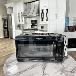 New Whirlpool - 1.7 Cu. Ft. Over-the-Range Microwave - Black Model:WMH31017HB