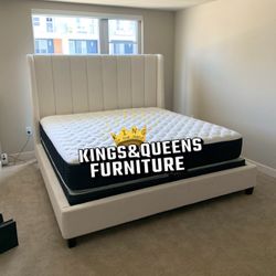 New Queen Bed Frame With Mattress 