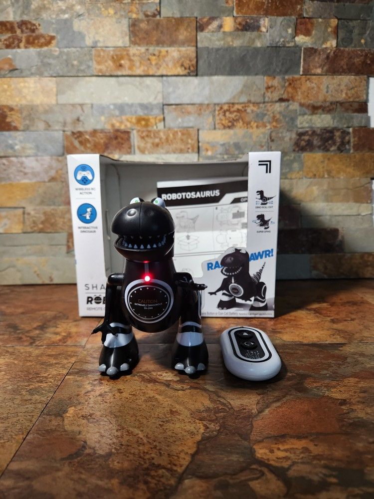 sharper image • Robotosaurus • Interactive Dinosaur •Remote Control Robotic Dinosaur • Do A Roll-Outs , Or Spins.
Wod-1
Item : 4327
