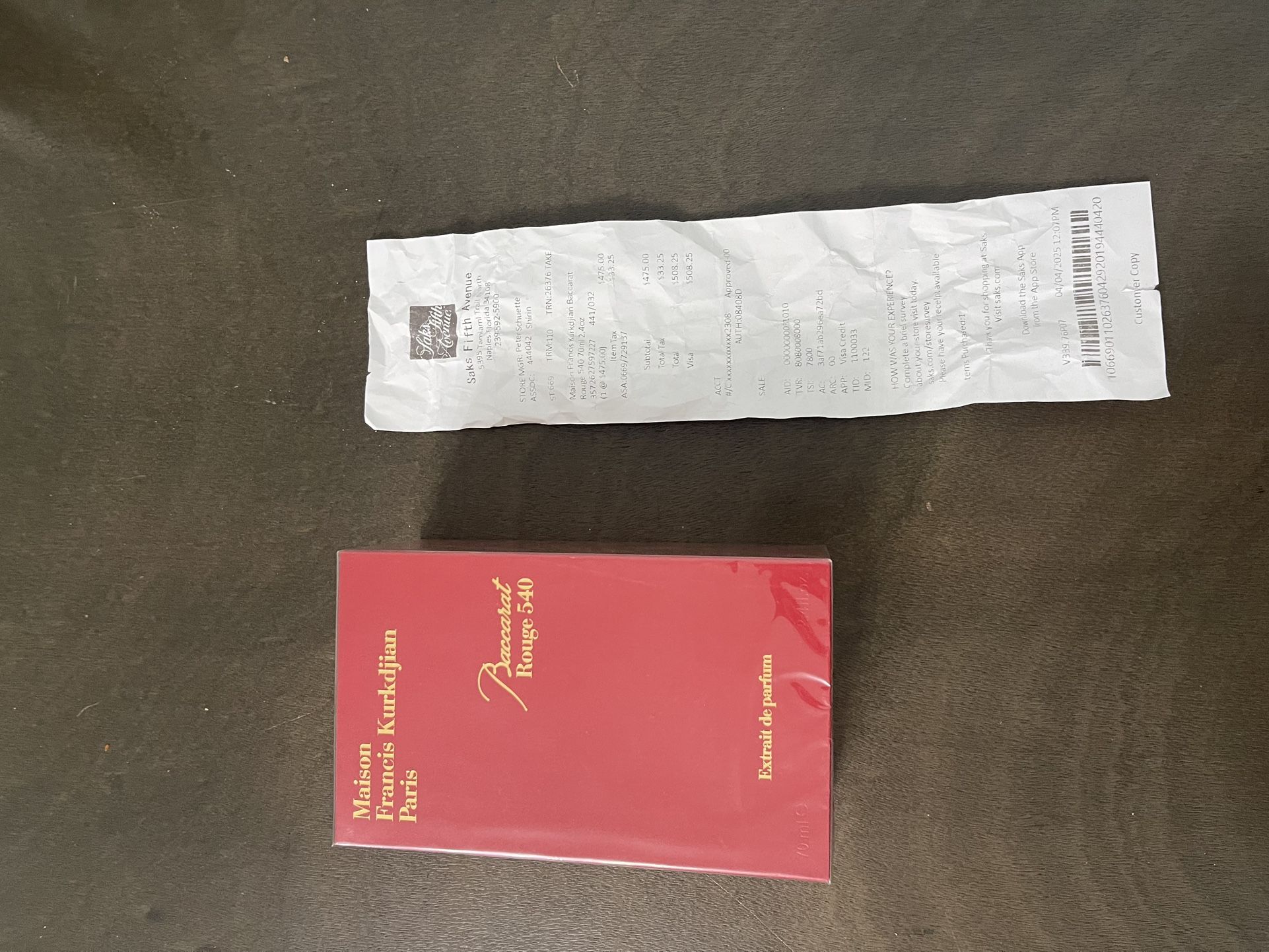 Baccarat Rouge 540 Brand New