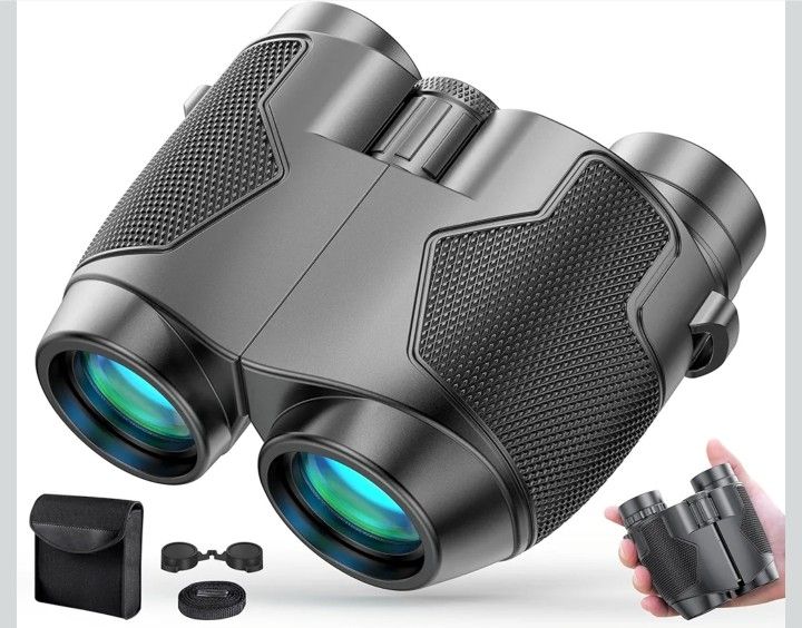 Binoculars 12x50 for Adults and Kids Night Vision Binoculars Compact Binocular Waterproof Binocular Wide Field of View