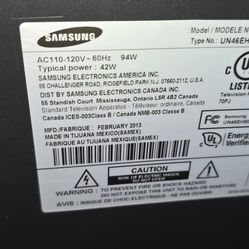 46" Samsung TV for parts
